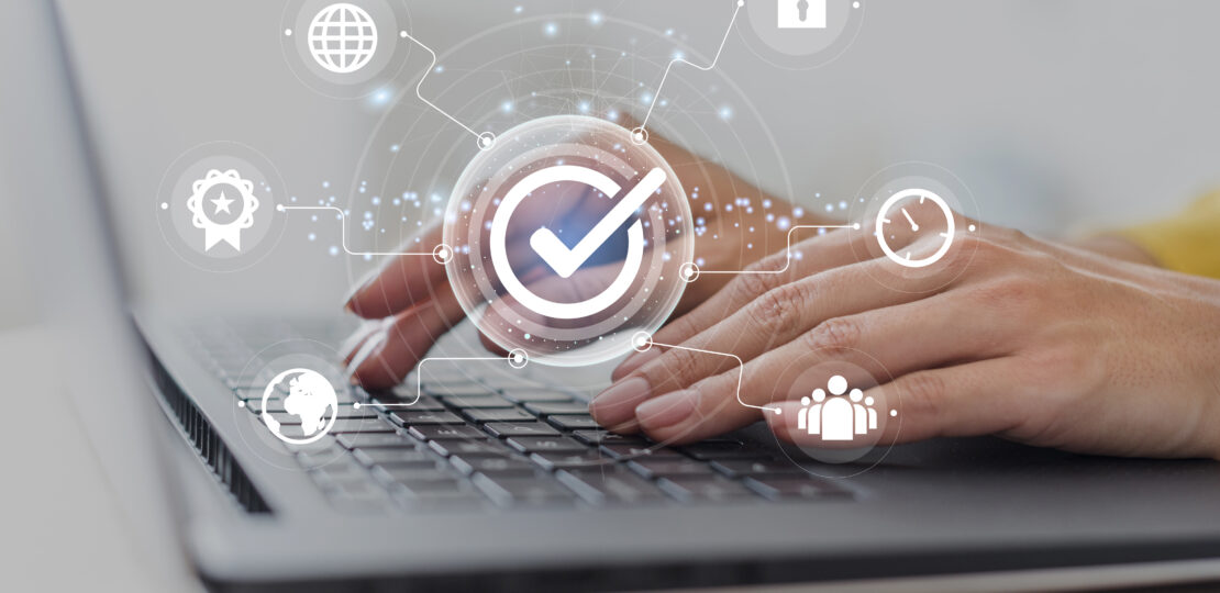 concept de collage de controle de qualite standard