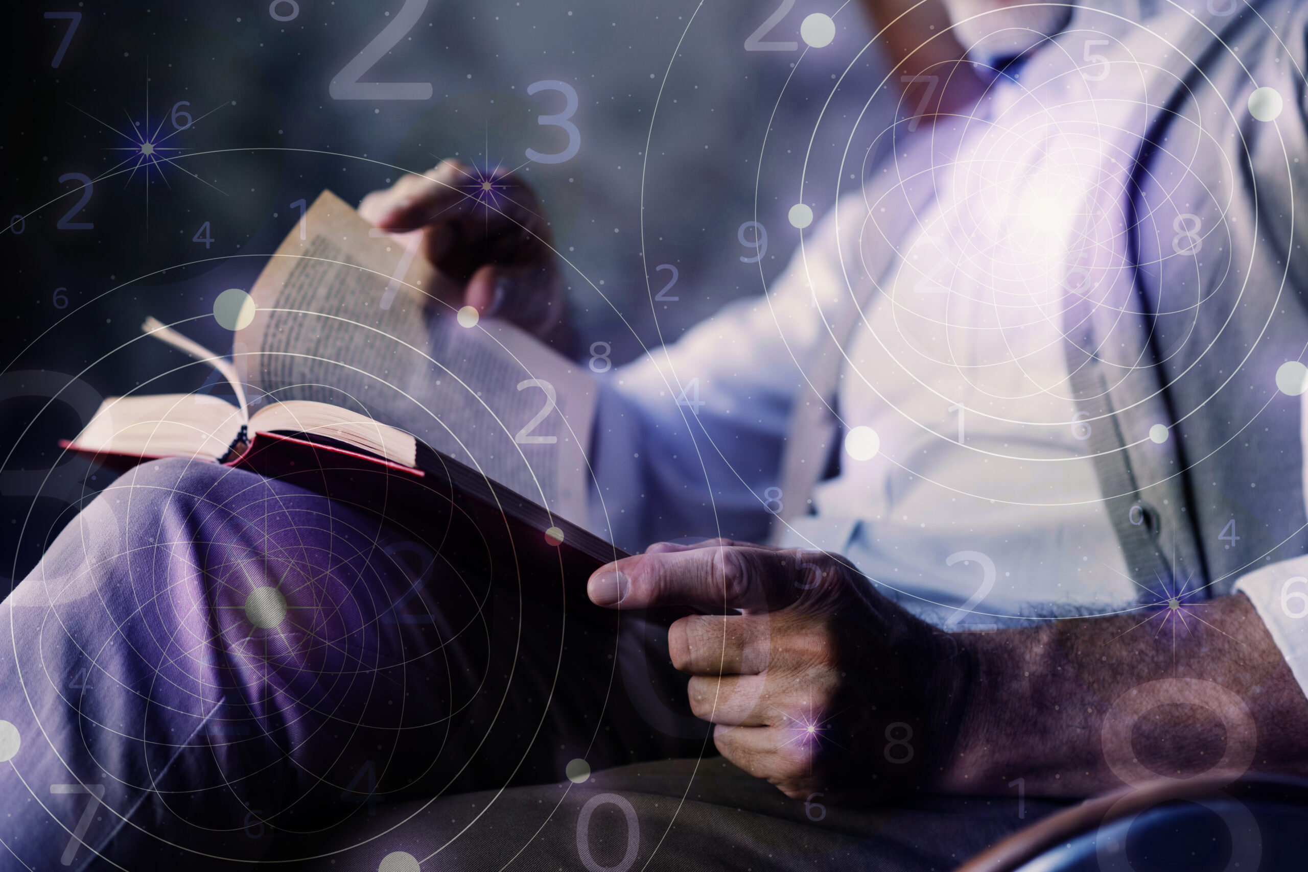 concept de collage de numerologie