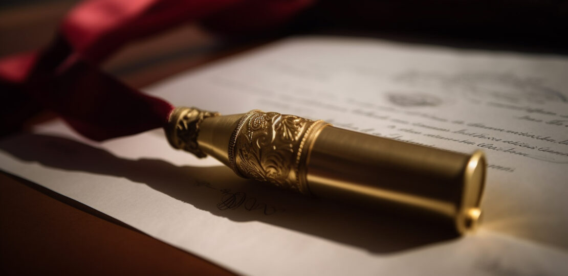 antique bible, gold signature, christian correspondence, success generated by ai