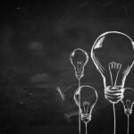 sketch many bulbs background