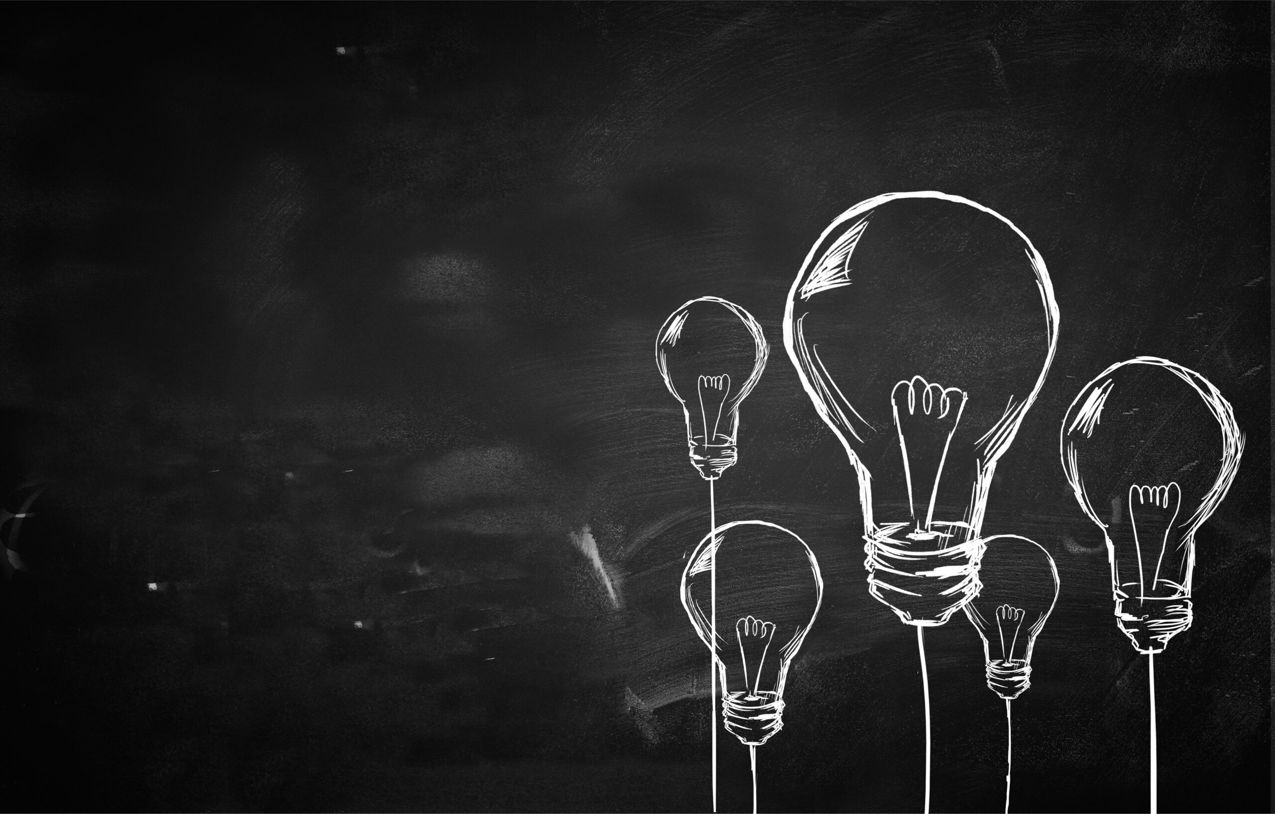 sketch many bulbs background