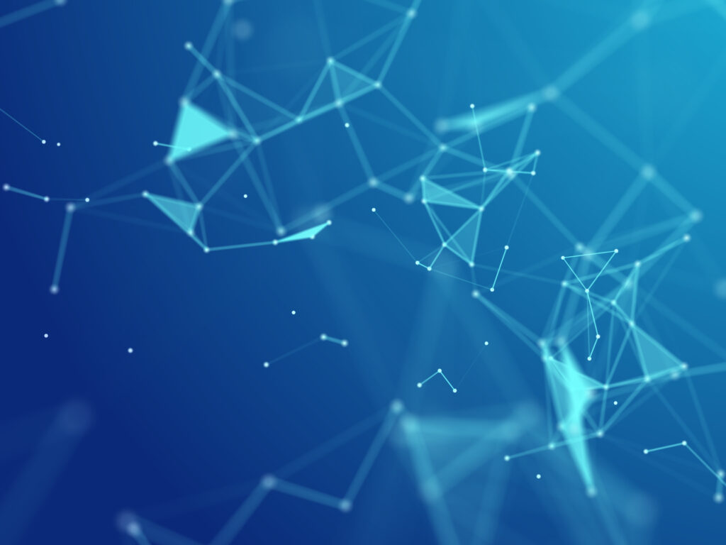 3d abstract background with modern low poly plexus design